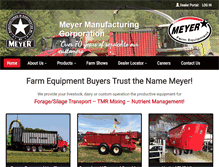 Tablet Screenshot of meyermfg.com